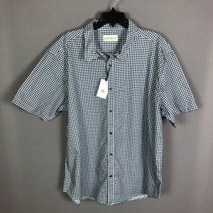 Coastaoro Blue Check Button Up Cotton Shirt Size XXL